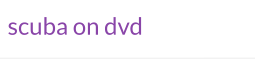 scuba on dvd